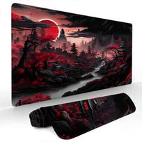 Black and red Japanese scenery Mouse Pad Large Computer Office Game Table Mats Rubber Anti-slip XXL mouse mat HDP Long Desk Pads 30cmx60cm(11.8x23.6inch) brown