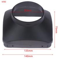 5Kw oro išleidimo angos dangtis Oro dyzelinio stovėjimo šildytuvo dalys automobiliniam sunkvežimiui 90mm black