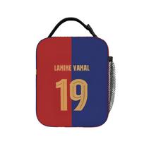 Lamine Y-Yamal 19 numerio futbolo izoliuotas pietų krepšys Neperšlampamas pietų konteineris Šaltkrepšys Rankinė pietų dėžutė Universitetas Iškylos One Size blue