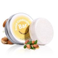 Plant Essential Oil Hair Conditioner Soap Rich in Argan Oil Coconut Oil Jojoba Oil Deep Hair Care Soap Used with Shampoo Soap 60g beige