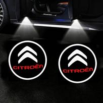LED durų logotipo šviesos projektoriai, pasitikimo šviesa Citroen C3 2009-2025 C8 C4 Picasso C4 C2 C5 C6 C4LCACTUS Shadow Ghost Light 2pcs black