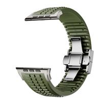 Man Silicone Loop Band for Apple Watch Strap 49mm Ultra 2 Sport Correa for Iwatch 10 9 8 7 45mm 46mm 6 5 4 Se 44mm Accessories 44mm 45mm 46mm 49mm orange