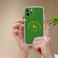 Green J-John Truck D-Deeres For IPhone 17 16 15 14 13 12 11 Pro Max Plus Transparent Soft TPU Phone Cover iPhone 16 beige