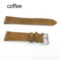 18mm 20mm 22mm 24mm Suede Watch Strap Double Layer Leather Handmade Vintage Watch Band  Replacement Wristband Watch Accessories 18mm kava