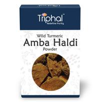 TRIPHAL Amba Haldi milteliai - 200g | Mangų ir imbiero milteliai (Aama Haldi) | Valgomoji ciberžolė | 100% šviežia, gryna ir natūrali