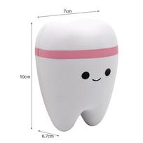 Danties Formos Žaislas Lėtai Kylančio Streso Dovana Vaikams Mielas Animacinis Squishy Squish Antistreso Vaikų Žaislai Dovana Dantistui pink
