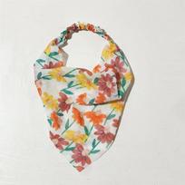 Assorted Floral Print Bandana Headband Elastic Back Hair Scarf Bohemian Style Headwrap Colorful Summer Hair Decor For Women XXS oranžinė