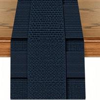 Vintažinis mėlynas ir baltas gėlių stalo takelis, Elegantiškas valgomojo ir svetainės dekoras Moteriški drabužiai 40x140cm black