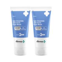 The Derma Co Sali-Cinamide Anti-Acne Face Wash|With 2% Salicylic Acid & 2% Niacinamide I Treats Active Acne & Fades Acne Marks I For Oily & Combinat gray