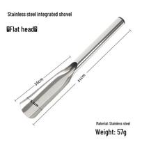 Stainless Steel Garden Shovel for Soil Digging, Flower Planting, and Beachcombing Stainless Steel Shovel [Pointed Shovel] white
