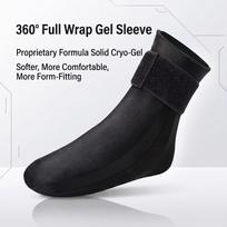 Hot Cold Gel Ankle Brace Ice Pack Compress Boot Foot Relaxation Wrap Sports Comfort Support Black Equipment Single Pack Supplies 1PCS black