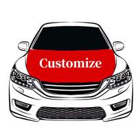 Individualizuotas Automobilio Variklio Dangčio Vėliava, Jūsų Logotipas, Jūsų Dydis su Ryškiomis Spalvomis, Atspari Blukimui Sunkvežimio Variklio Vėliavos 115x160cm-3.8x5.3ft balta