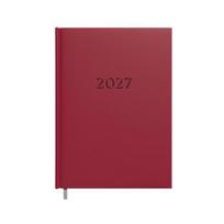 Darbo knyga - kalendorius 2027m. A5, bordo spalvos