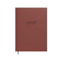 Darbo knyga - kalendorius 2027m. A5, rudos spalvos