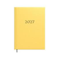Darbo knyga - kalendorius 2027m. A5, geltonos spalvos