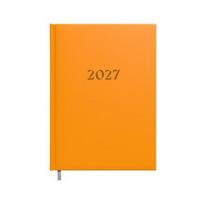 Darbo knyga - kalendorius 2027m. A5, oranžinės spalvos