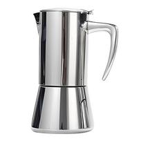 300ml/200ml Moka Pot 304 Stainless Steel Espresso Maker with Coffee Percolator Design Suitable for Gas Induction Stovetop Greca