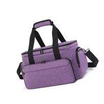 Spill Resistant Cosmetic Storage Bag Removable Dividers Large Capacity Toiletry Organizers Makeup Travel Bag For Trip violetinė
