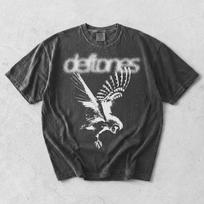 90-ųjų Deftones marškinėliai Grunge muzikos grupės grafinis T-shirt AN67699 Unisex T-shirt L gray