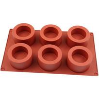 Food-Grade Silicone Pudding and Mousse Mold Non-Stick Reusable Baking Molds for Cakes Truffles Candies Desserts and Chocolate brown