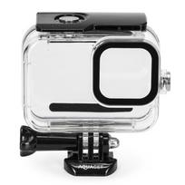 Veiksmo kameros povandeninis korpusas, GoPro Hero 9–13, iki 45 m, skaidrus, 9 × 8,5 × 4,5 cm