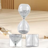 Fine Glitter Sand Non Timer Hourglass Durable Table Shelf Display for Home Office Gift Idea sidabras