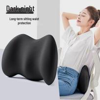 Ergonomic Memory Foam Waist Lumbar Support Pillow for Sleeping and Flat Lying Mat One Size white