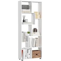 Knygų lentyna, Aukšta knygų spinta, Modernus kambario pertvara, 8 kubų laikymo vienetas, Laisvai pastatoma laikymo lentyna svetainei, miegamajam, namų biurui 70 x 24 x 178 cm