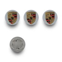 (65 mm) 4 vnt. „Porsche“ ratlankių centrinių dangtelių, 65 mm stebulės ženklelio ir emblemos apsaugos
