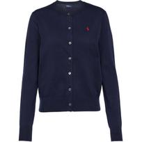 Polo Ralph Lauren FW22 Solid Color Zebra Embroidered Knit Cardigan Women cardigans Navy WMPOSWENDW20110-400 XS black