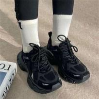 Darth Vader soft-soled lightweight sneakers ins trendy black dad shoes autumn breathable mesh running shoes 35【inner length 22.5cm】 juoda