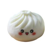 Cartoon Steamed Bun Squeeze Toy Simulated Dumpling Sensory Pinch Fidget Toy Stress Relief Relaxation Decompression Tool 1pc gray