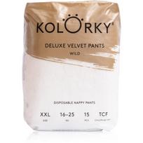 Kolorky Deluxe Velvet Pants Wild vienkartinės sauskelnės-kelnaitės dydis XXL 16-25 kg 15 vnt.