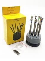 Stainless Steel Precision Screwdriver Set Watch Repair Tool Kit for Watchmaker 9pcs Watch Glasses Flat Blade Assort Slotted Tool yellow