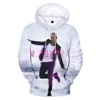 M.Pokora 3D Spausdinti Hoodies Vyrams Moterims Laisvalaikio Oversize Megztinis Matinis Pokora Harajuku Gatvės Stiliaus Hoodies Oversized XXS white