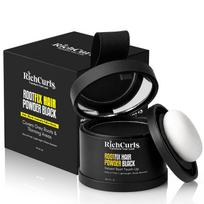 RichCurls Hair Root Touch Up Powder Black 4g Hair Cover Up for Grey Hair black