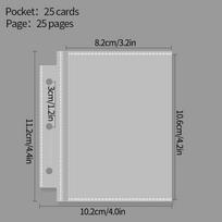 10/25pcs Kpop Binder Photocard Holder 4/5/9 Space Album Inner Pages Binder Collection Idol Cards Collect Book Picture Holder white