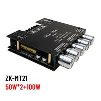 TPA3116D2 Bluetooth 5.0 ZK-TB21 Subwoofer Digital Amplifier Board 2x50W+100W 2.1 Channel Power Audio Stereo Bass AMP for Home black
