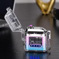 USB įkraunamas COB darbo žibintuvėlis, atsparus vandeniui lauko žibintuvėlis, kempingo žibintas, raktų pakabuko švieselė, tinkamas stovyklavimui, žvejybai ir išvykoms Blue pink gradient gray