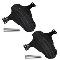 2Pcs Bike Mudguards Set, Mud Guards, Waterproof Bike Fenders, Fit 26  27.5  29 black