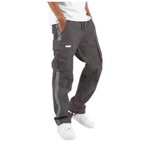 Vyriškos kelnės „Regular Fit Cargo“ kelnės, „Jogging Cargo Pants“ skydinės kišeninės kelnės M tamsiai pilka spalva