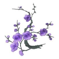 Yousheng Cherry Blossom Iron-On Patch Blossom Plum Applique Patch Embroidered Flower Vines DIY Trim for Jeans Garment Women Clothing Jacket Backpack 9