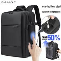 BANGE Airback Automatic Vacuum Compression Laptop Backpack juoda spalva