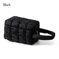 Durable Handheld Makeup Bag Solid Color Large Capacity Cosmetic Bag Multi-functional Toiletry Bag Home Travel