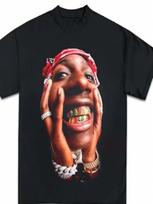 T-Shirt, Rap Tee Concert Merch, Hip Hop Graphic Print Tee S įvairiaspalvis