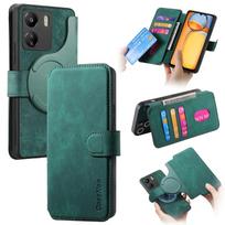 2 viename nuimamas kortelių dėklas-piniginė odinis magnetinis dėklas, skirtas Xiaomi Redmi Note 13 Pro Plus 12 13C 12T 13T 11, atverčiamas knygos tipo dangtelis For Redmi Note11Pro žalia