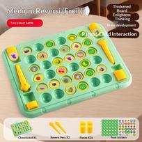 2-4 Player Flip Chess Memory Game Board Games Double Player Battle Puzzle Toy Kid Concentration yellow