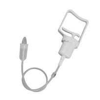 Baby Nose Aspirator Hand Puller Nose Sucker Manual Soft Silicone Negative Pressure Nosal Cleaning for Infant Newborn white