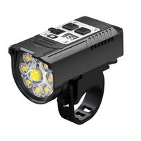 Portable Bicycle Headlight LED Bike Front Light USB Rechargeable Waterproof Cycling Flashlight with Multiple Mode Eombinations gray