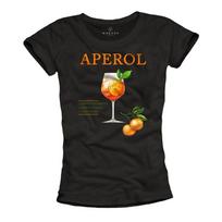 Aperol Spritz TShirt Ladies Black White with Orange Summer Top Ladies Top Unisex T-Shirt XL